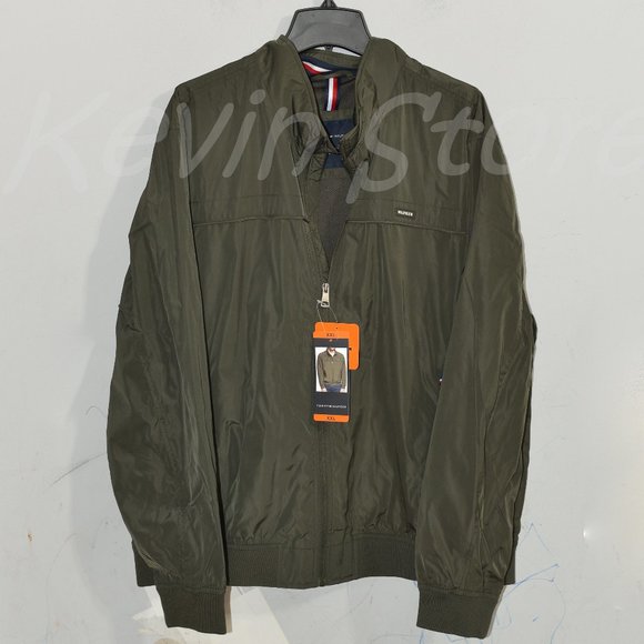 GREEN nwt Tommy Hilfiger Men’s Golf‎ Bomber Jacket - Picture 1 of 9